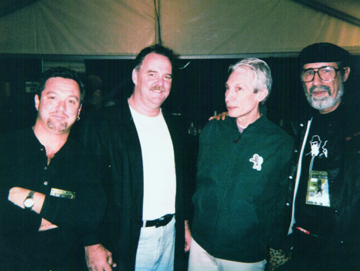 With Charlie Watts